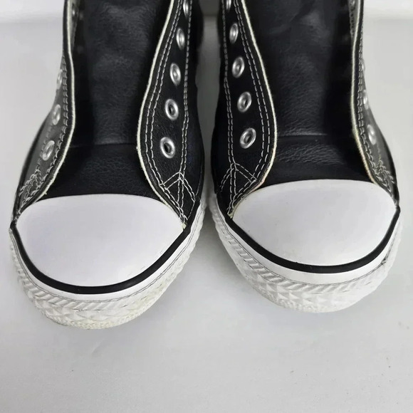 Converse Black and White Slip-On Sneakers - Picture 3 of 11